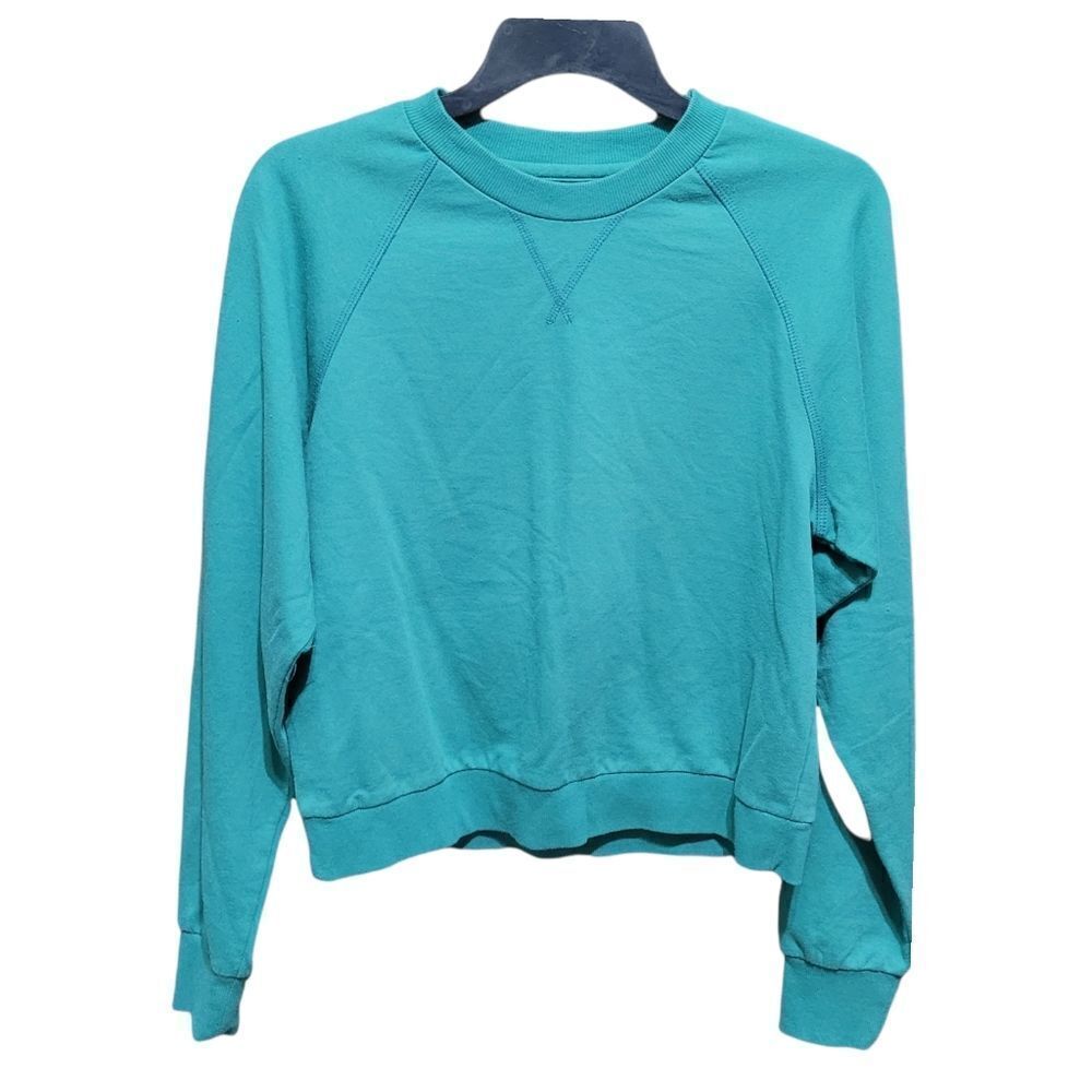 Green cropped sweatshirt 